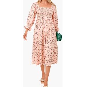 Tuckernuck Hyacinth House Floral Fells Midi Dress Size Large